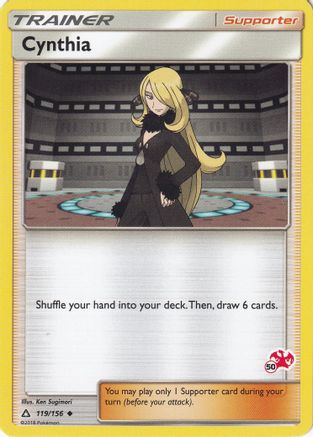 Cynthia - 119/156 (#50 Charizard Stamped) - Battle Academy Normal