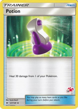 Potion - 127/149 (#14 Charizard Stamped) - Battle Academy Normal