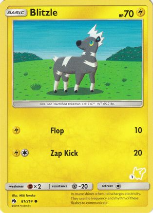 Blitzle - 81/214 (#1 Pikachu Stamped) - Battle Academy Normal - Promo