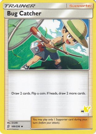 Bug Catcher - 189/236 (#46 Pikachu Stamped) - Battle Academy Normal - Promo