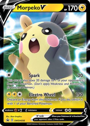 Morpeko V SWSH056 - SWSH Sword & Shield Promo Cards Holofoil - Promo