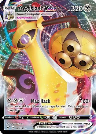 Aegislash VMAX 127/185 - SWSH04 Vivid Voltage Holofoil - Ultra Rare