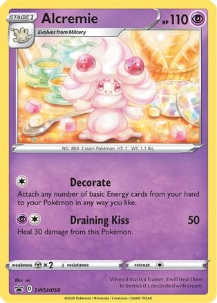 Alcremie SWSH058 - SWSH Sword & Shield Promo Cards Holofoil - Promo