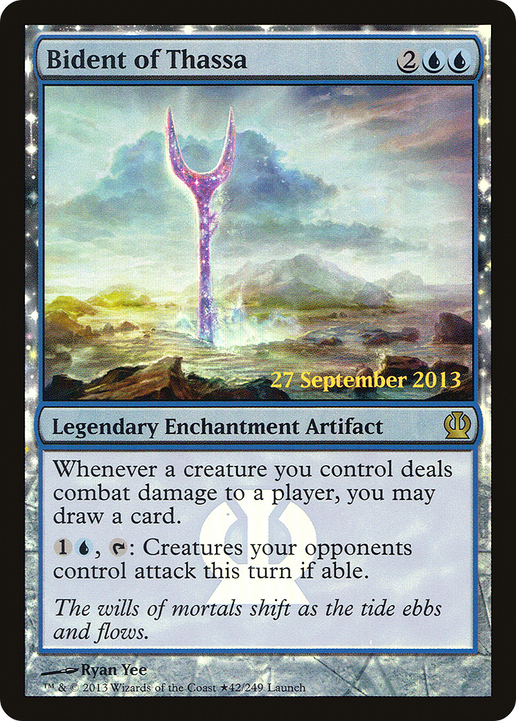 Bident of Thassa (LARP-042) - Theros Promos Foil (Release)