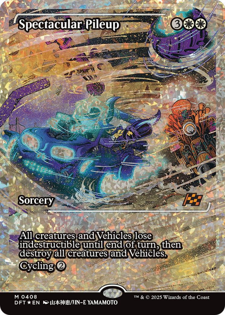 Spectacular Pileup (DFT-408) - Aetherdrift: (Showcase) (Fracture Foil)