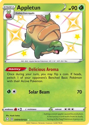 Appletun (SV014/SV122) - Shining Fates Shiny Vault Holofoil - Shiny Holo Rare