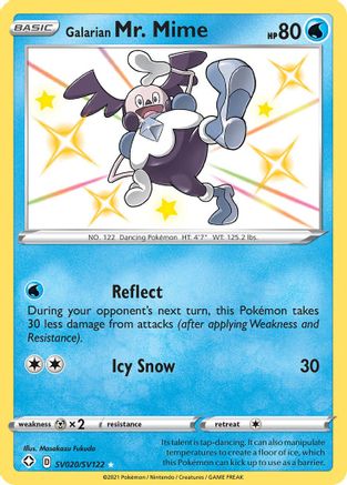 Galarian Mr. Mime (SV020/SV122) - Shining Fates Shiny Vault Holofoil - Shiny Holo Rare