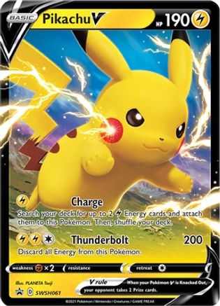 Pikachu V SWSH061 - SWSH Sword & Shield Promo Cards Holofoil - Promo