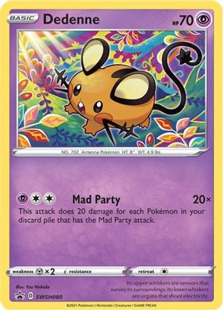 Dedenne SWSH080 - SWSH Sword & Shield Promo Cards Holofoil - Promo