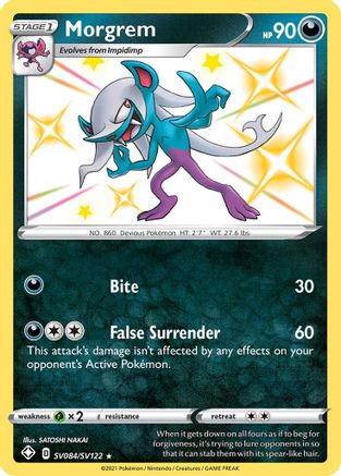 Morgrem (SV084/SV122) - Shining Fates Shiny Vault Holofoil - Shiny Holo Rare