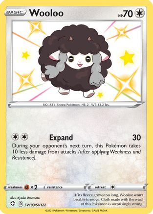 Wooloo (SV103/SV122) - Shining Fates Shiny Vault Holofoil - Shiny Holo Rare