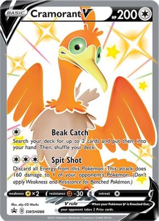 Cramorant V SWSH086 - SWSH Sword & Shield Promo Cards Holofoil - Promo