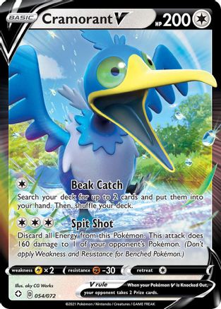 Cramorant V - 054/072 - Shining Fates Holofoil - Ultra Rare