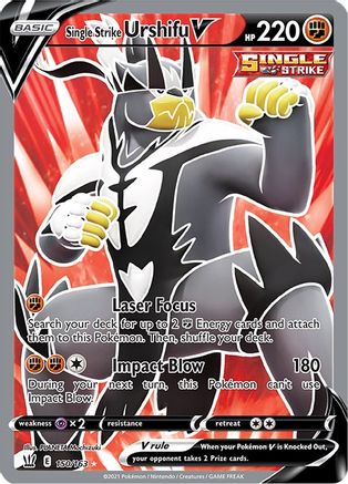 Single Strike Urshifu V (Full Art) 150/163 - SWSH05 Battle Styles Holofoil - Ultra Rare