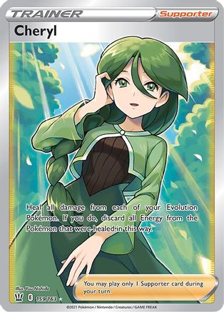 Cheryl (Full Art) 159/163 - SWSH05 Battle Styles Holofoil - Ultra Rare