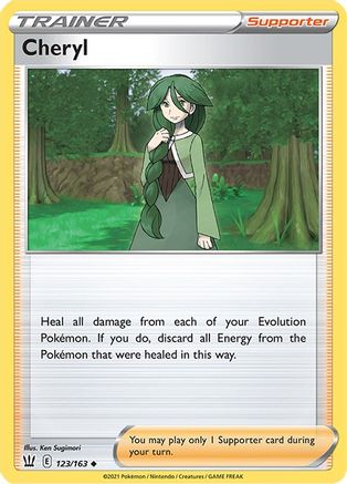 Cheryl 123/163 - SWSH05 Battle Styles Reverse Holofoil - Uncommon