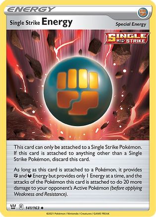 Single Strike Energy 141/163 - SWSH05 Battle Styles Normal - Uncommon