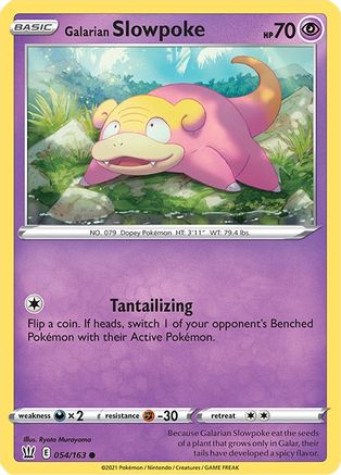 Galarian Slowpoke 054/163 - SWSH05 Battle Styles Reverse Holofoil - Common