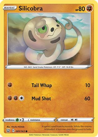 Silicobra 081/163 - SWSH05 Battle Styles Normal - Common