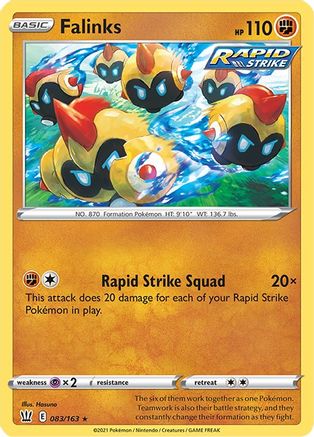 Falinks 083/163 - SWSH05 Battle Styles Reverse Holofoil - Rare