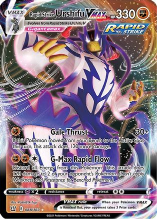 Rapid Strike Urshifu VMAX 088/163 - SWSH05 Battle Styles Holofoil - Ultra Rare