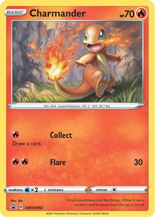 Charmander SWSH092 - SWSH Sword & Shield Promo Cards Holofoil - Promo