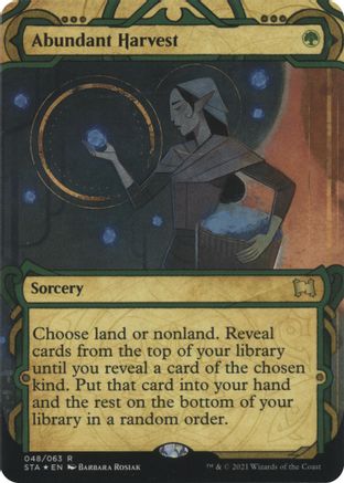 Abundant Harvest (Foil Etched) (STA-048) - Strixhaven Mystical Archive (Borderless) Foil