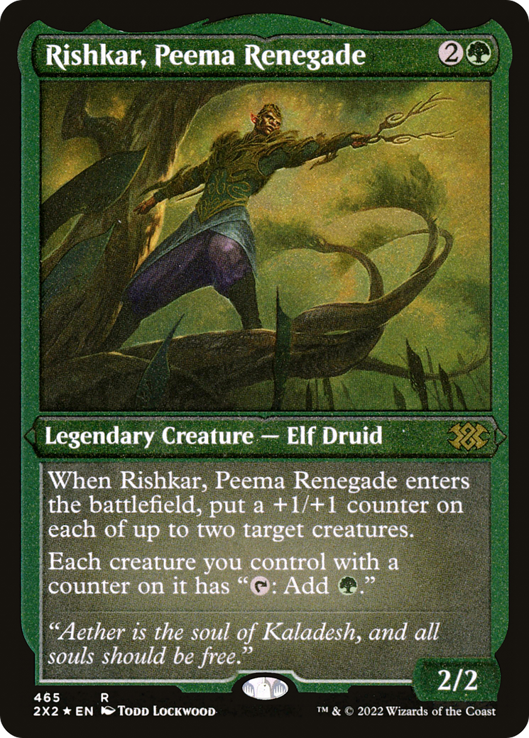 Rishkar, Peema Renegade (Foil Etched) (2X2-465) - Double Masters 2022 Etched Foil