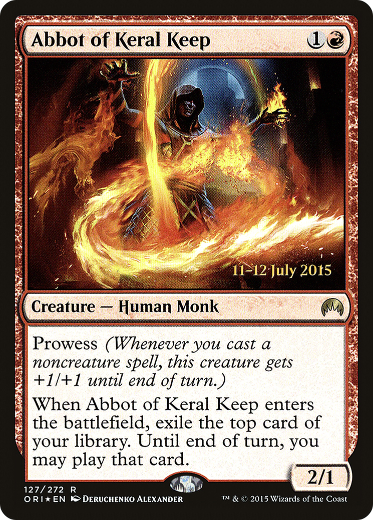 Abbot of Keral Keep (PRE-127S) - Magic Origins Promos (Prerelease) Foil