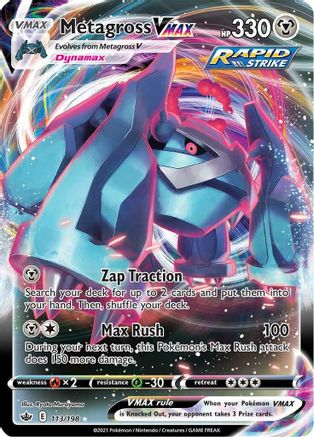 Metagross VMAX (113/198) - SWSH06 Chilling Reign Holofoil - Ultra Rare