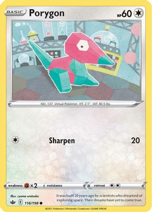 Porygon 116/198 - SWSH06 Chilling Reign Normal - Common