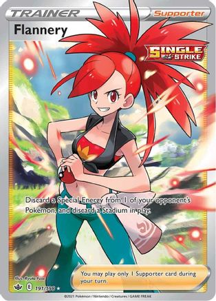 Flannery (Full Art) 191/198 - SWSH06 Chilling Reign Holofoil - Ultra Rare