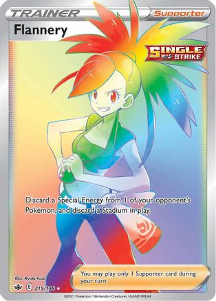 Flannery (Secret) 215/198 - SWSH06 Chilling Reign Holofoil - Secret Rare
