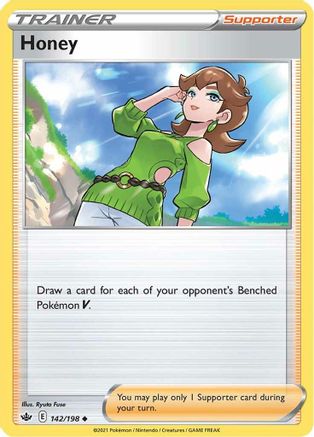 Honey 142/198 - SWSH06 Chilling Reign Reverse Holofoil - Uncommon