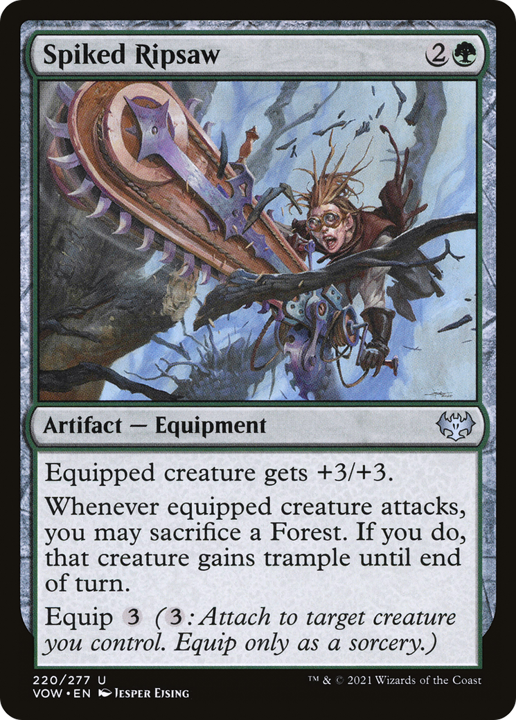 Spiked Ripsaw (VOW-220) - Innistrad: Crimson Vow Foil