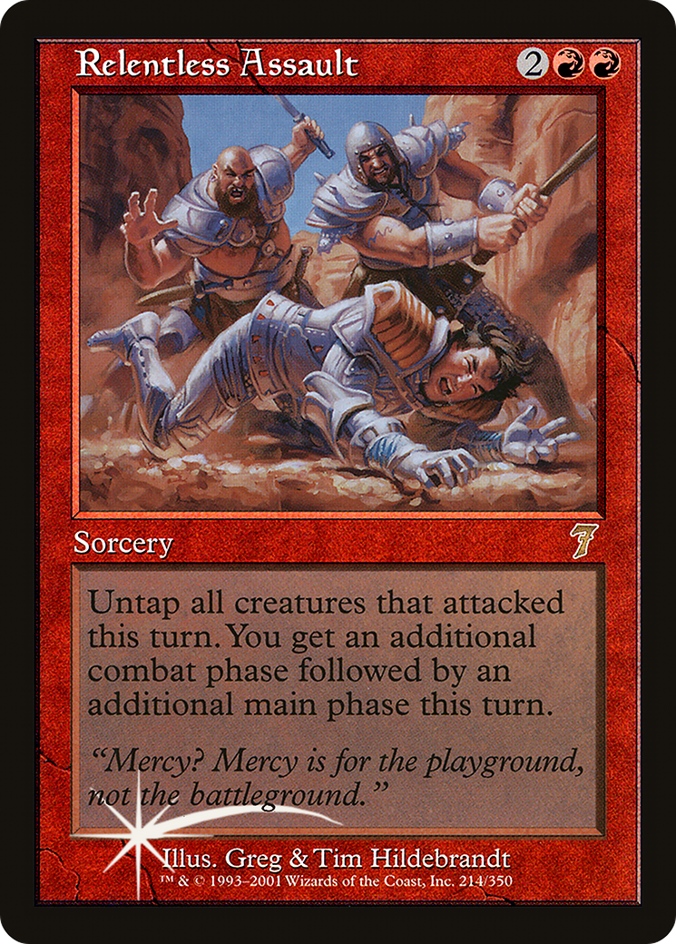 Relentless Assault (7ED-214★) - Seventh Edition Foil