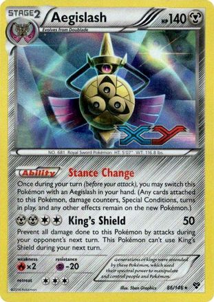 Aegislash (Prerelease) (86/146) - XY Promos Holofoil - Promo