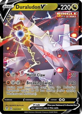 Duraludon V 122/203 - SWSH07 Evolving Skies Holofoil - Ultra Rare
