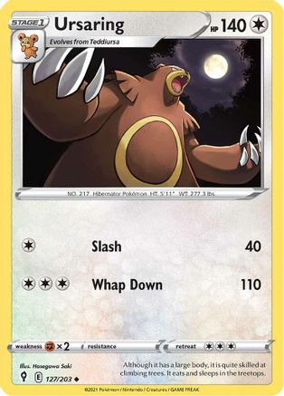 Ursaring 127/203 - SWSH07 Evolving Skies Normal - Uncommon