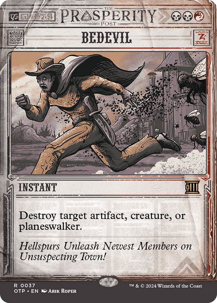 Bedevil (Borderless)(OTP-037) - Breaking News: (Showcase) Foil