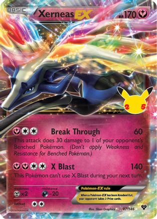 Xerneas EX (97/146) - Celebrations Classic Collection Holofoil - Classic Collection