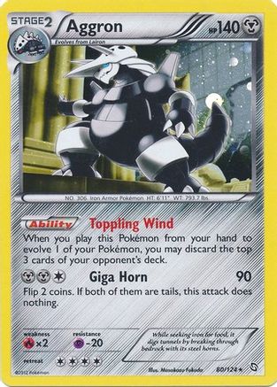 Aggron 080/124 - Blister Exclusives Holofoil - Promo