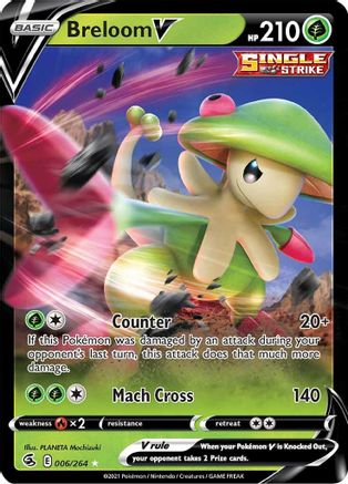 Breloom V 006/264 - SWSH08 Fusion Strike Holofoil - Ultra Rare