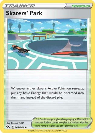 Skaters' Park 242/264 - SWSH08 Fusion Strike Reverse Holofoil - Uncommon