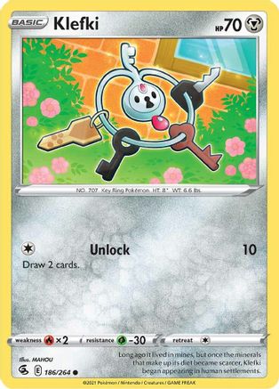 Klefki 186/264 - SWSH08 Fusion Strike Normal - Common