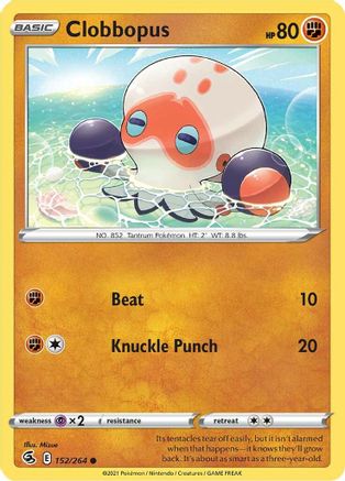 Clobbopus 152/264 - SWSH08 Fusion Strike Normal - Common