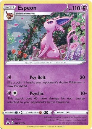 Espeon SWSH174 - SWSH Sword & Shield Promo Cards Holofoil - Promo