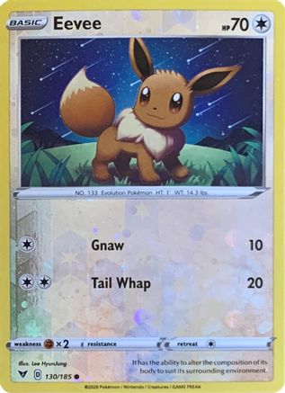 Eevee 130/185 - Miscellaneous Cards & Products Reverse Holofoil - Common