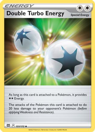 Double Turbo Energy 151/172 - SWSH09 Brilliant Stars Reverse Holofoil - Uncommon