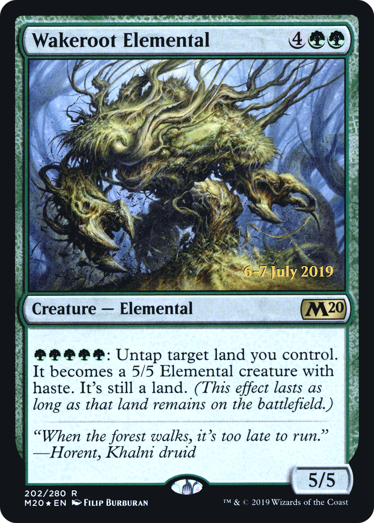 Wakeroot Elemental (PRE-202S) - Core Set 2020 Promos (Prerelease) Foil